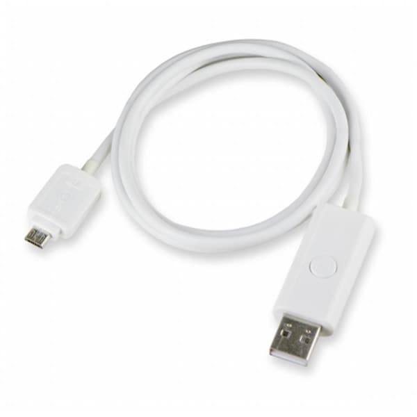 Syba Smart Charger Sync USB Cable with Blue LED Light for Samsung - Android - Micro USB Connector SY-CAB20145 - main